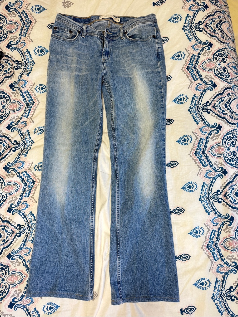 Express Light Blue Flare Jeans
